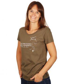 T-Shirt "Liebeserklärung" oliv
