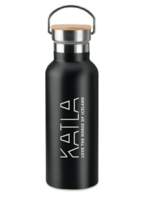 Edelstahlflasche "KATLA" schwarz