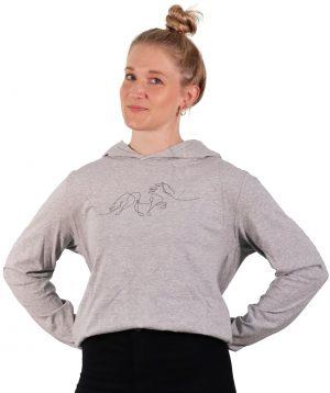 Hoodie "Otur" grau